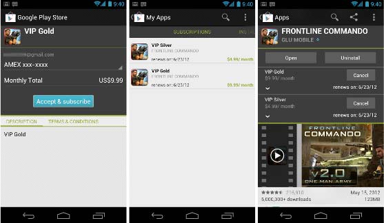 谷歌推Android应用内订阅功能 谷歌推Android应用内订阅功能