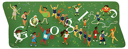 今日Google doodle:闭幕式 今日Google doodle:闭幕式