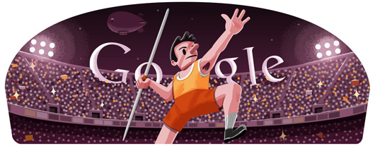 今日Google doodle:标枪 今日Google doodle:标枪