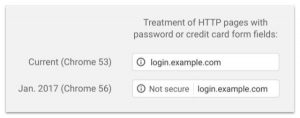 Chrome浏览器将把hppt网站标记为不安全