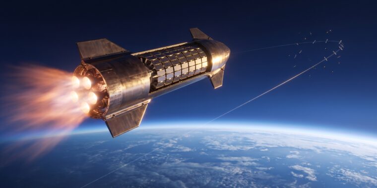 SpaceX 星舰 F14 试飞，搭载首批生产型 V3 Starlink 卫星升空